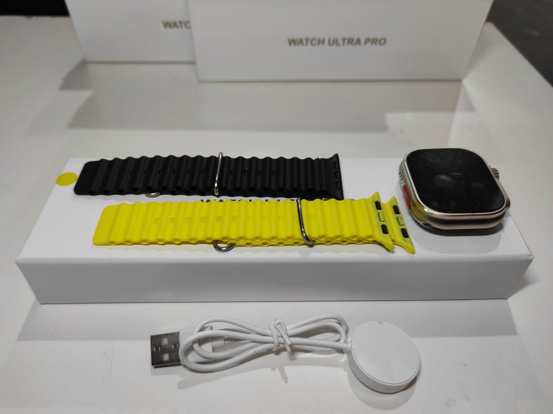 Smartwatch Ultra Pro con 2 correas ( negro + amarillo) - additional image 8
